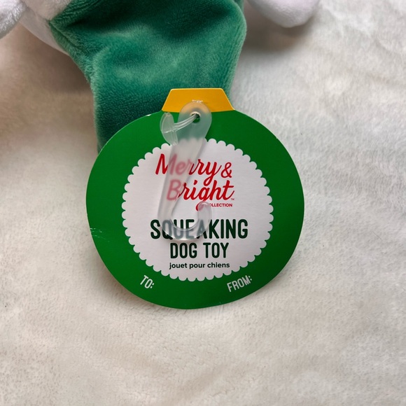 New with tags merry and bright polar bear Christmas themed plush toy 10 inches - Picture 3 of 6